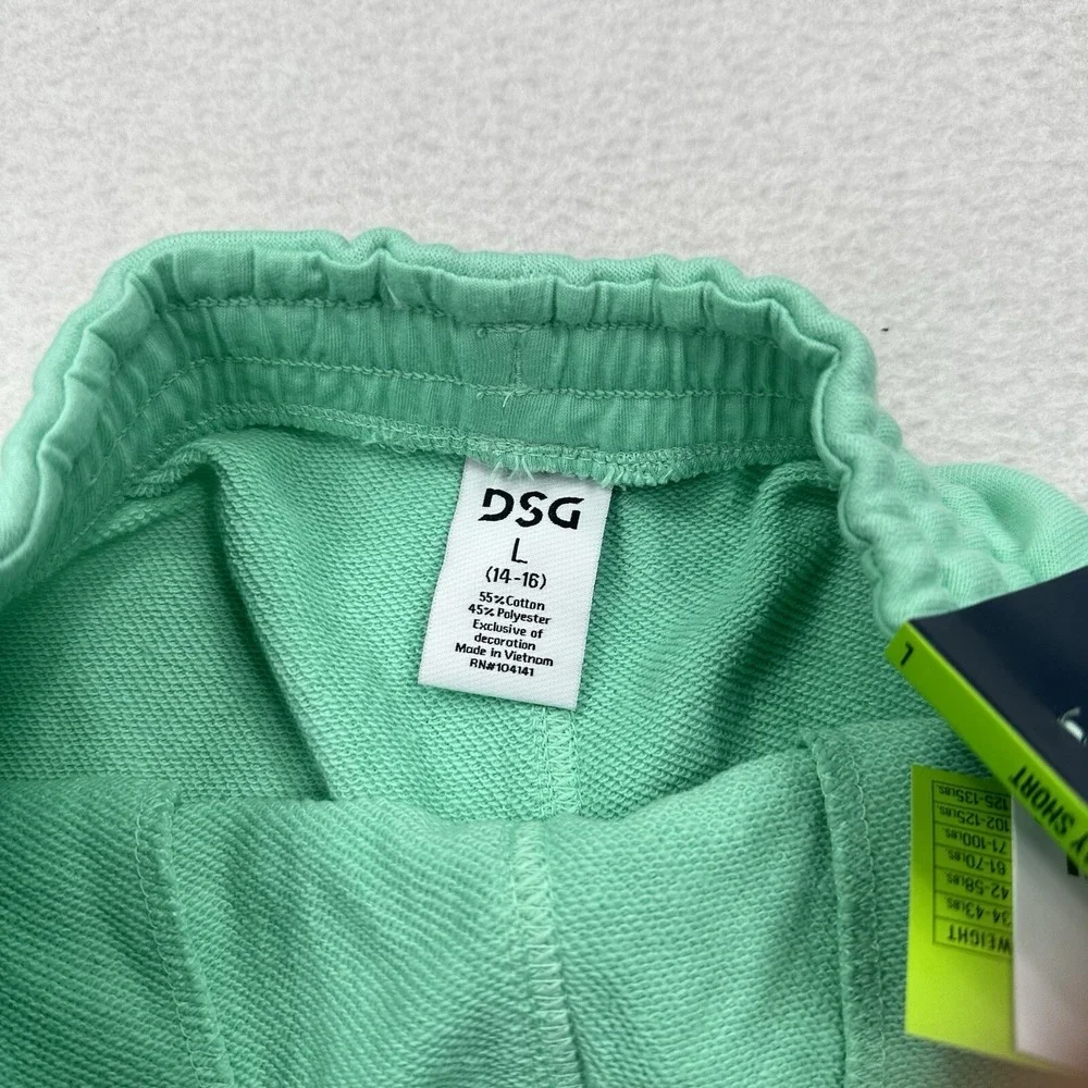 DSG French Terry Youth‎ Shorts Size Large Cool Mint Everyday Casual